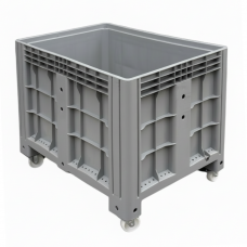 Арт. SD BOX 1208 S_колеса. Пластиковый контейнер сплошной 